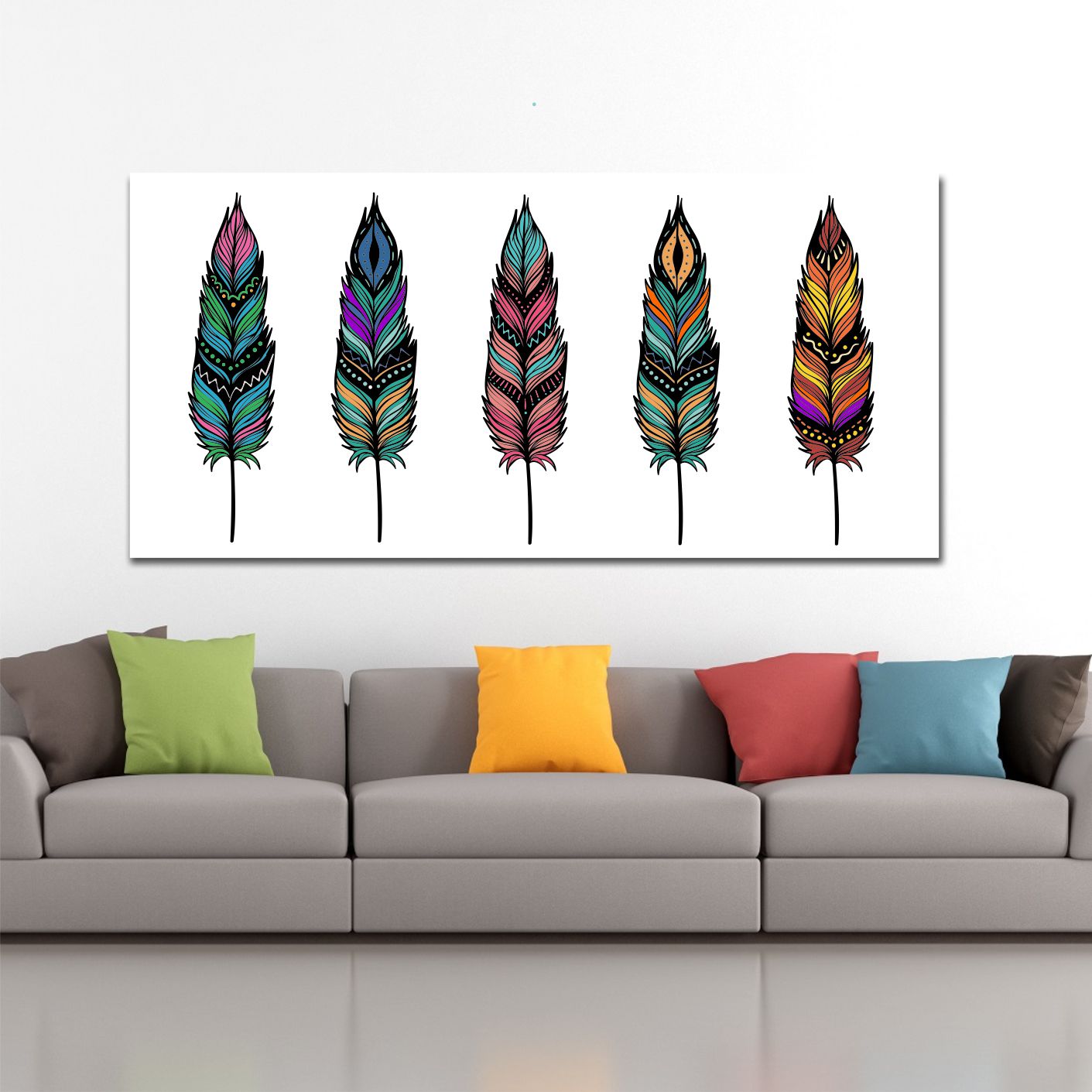 birds of a feather wall art canvas print